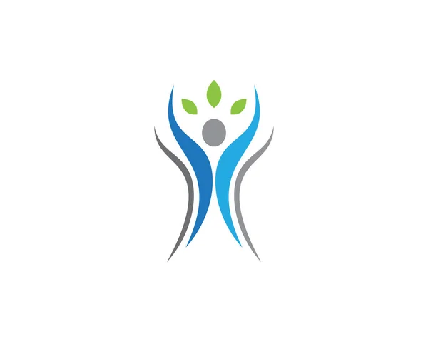 Plantilla de logotipo de vida saludable — Vector de stock