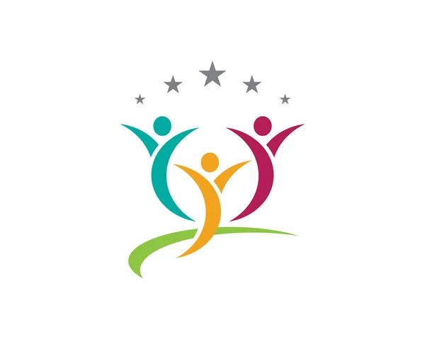Logo Společenství péče — Stockový vektor