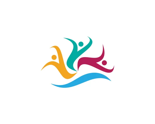 Îngrijire comunitară Logo — Vector de stoc