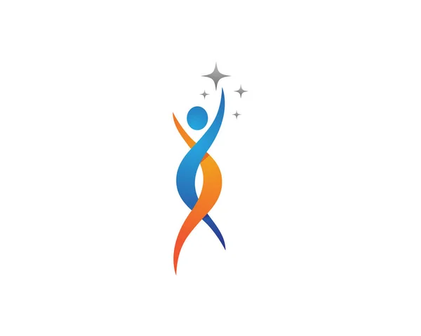 Шаблон логотипу здорового життя — стоковий вектор