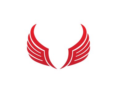 Şahin kanat Logo şablonu