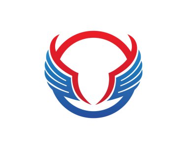 Şahin kanat Logo şablonu