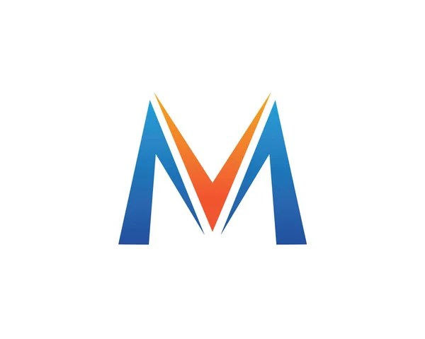 M letter logo ontwerp sjabloon — Stockvector