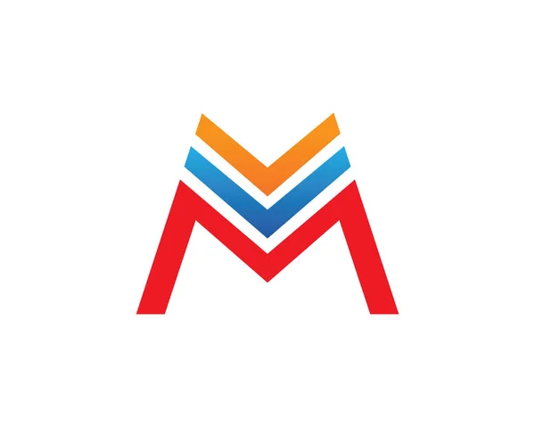 Modelo de design de logotipo da letra M —  Vetores de Stock