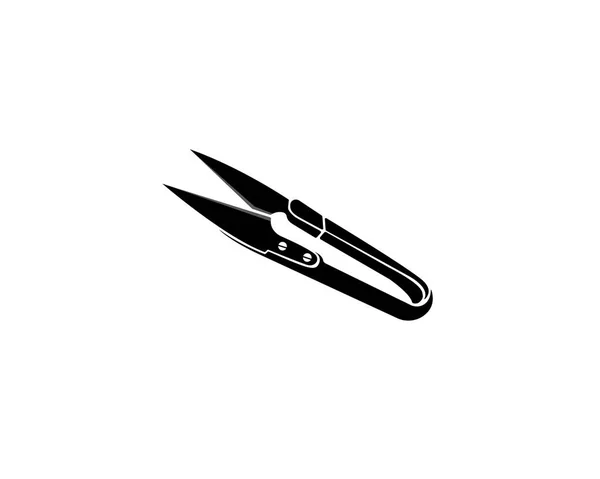Ножиці шаблон логотип — стоковий вектор