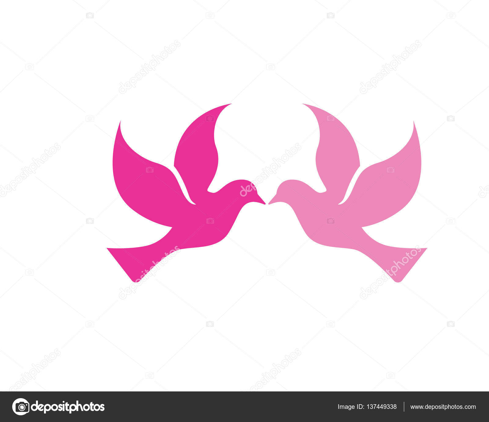 Vogel Flügel Taube Logo Vorlage — Stockvektor © elaelo ...