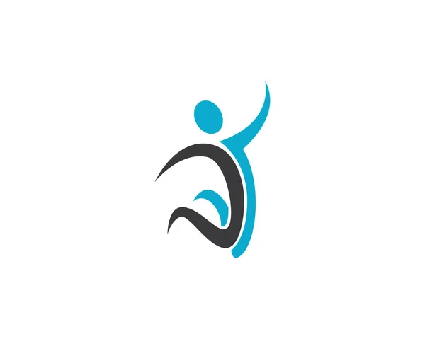 健康のロゴのテンプレート — ストックベクタ
