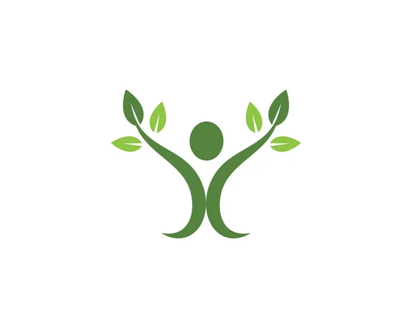 Templat: Logo Hidup Sehat - Stok Vektor