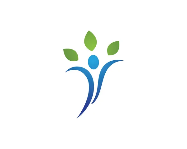Vorlage für das Logo Gesundes Leben — Stockvektor