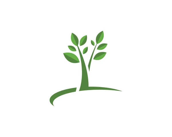 Szablon logo liści eko — Wektor stockowy