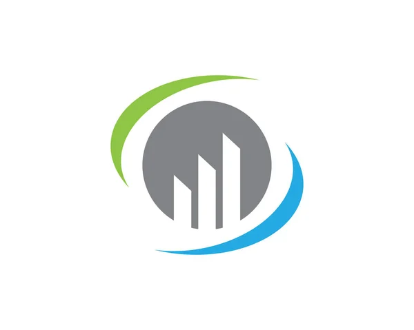 Företagsfinansiering professionell logotyp — Stock vektor