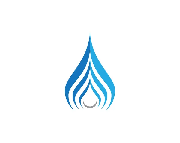 Gota de água Logo Template vector —  Vetores de Stock