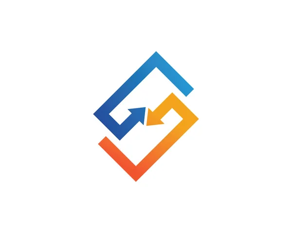 Logo et modèle de financement des entreprises — Image vectorielle