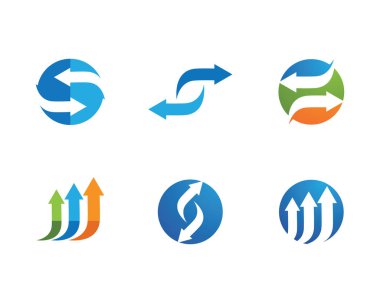 Oklar vektör Logo şablonu