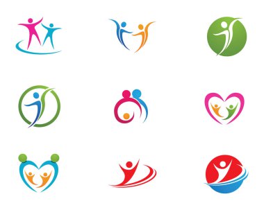 Sağlık insan bakım logosu