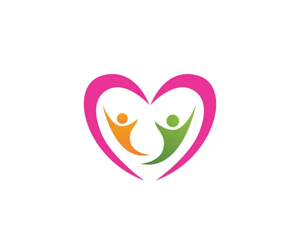 健康の人々 気のロゴ — ストックベクタ