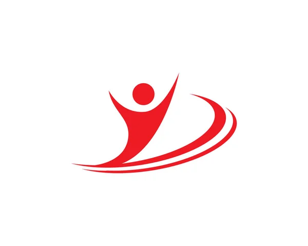 Health people care logo — Stock Vector