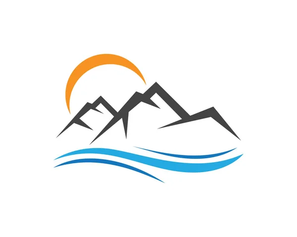 Plantilla Logo Montañas — Vector de stock