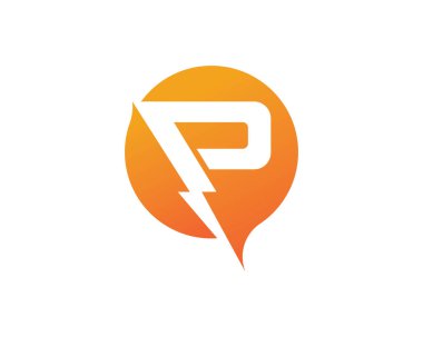 Mektup logo şablonu vektör simge