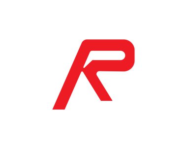 Mektup logo şablonu vektör simge