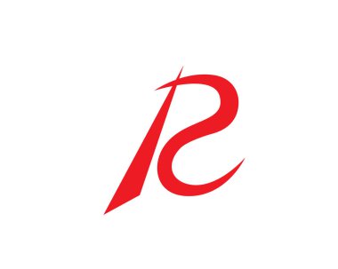 Mektup logo şablonu vektör simge