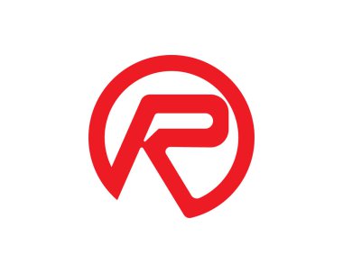 Mektup logo şablonu vektör simge