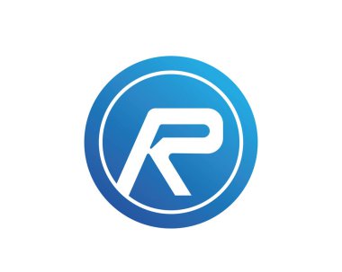 Mektup logo şablonu vektör simge