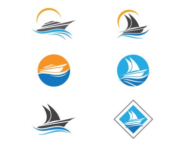 yolcu gemisi Logo şablonu