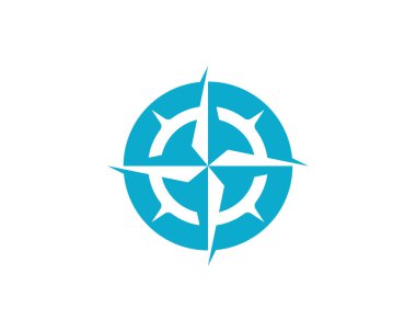 Pusula Logo Şablonu vektör resimleme tasarımı