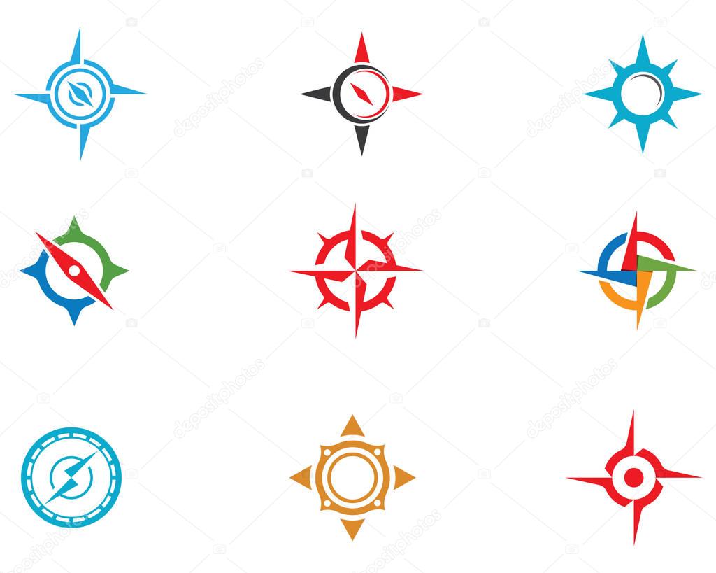 Compass Logo Template vector icon illustration design