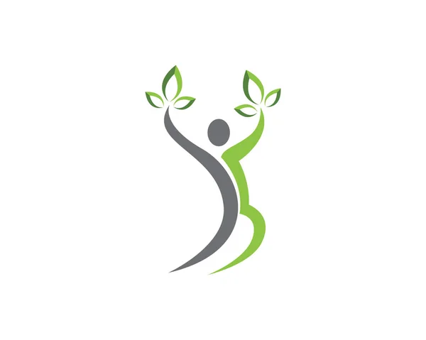 Logotipo de vida saludable — Vector de stock