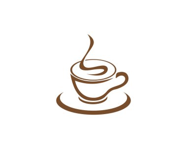 Kahve ve çay içecek logosu