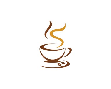 Kahve ve çay içecek logosu