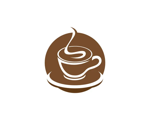 Logo de la bebida de café y té — Vector de stock