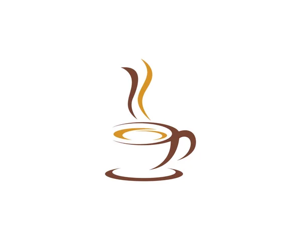 Café e chá bebida logotipo — Vetor de Stock