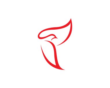 Güvercin kuşu logo ve şablon