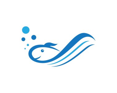 Balık logo şablonu