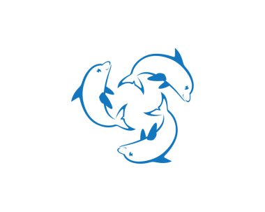 Balık logo şablonu