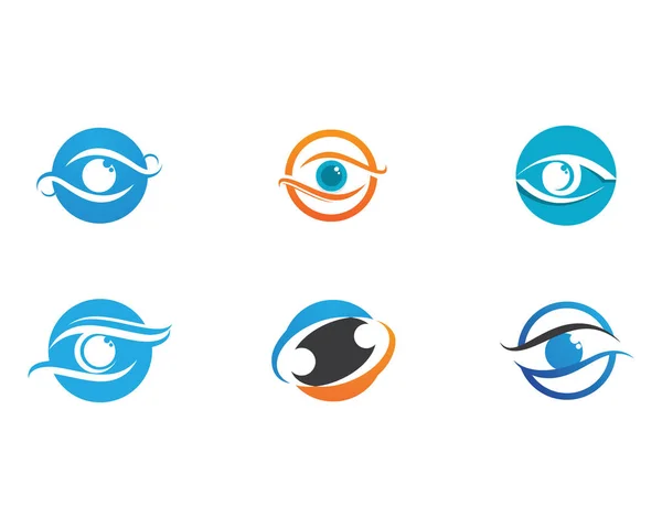 Modelo de logotipo Eye Care — Vetor de Stock