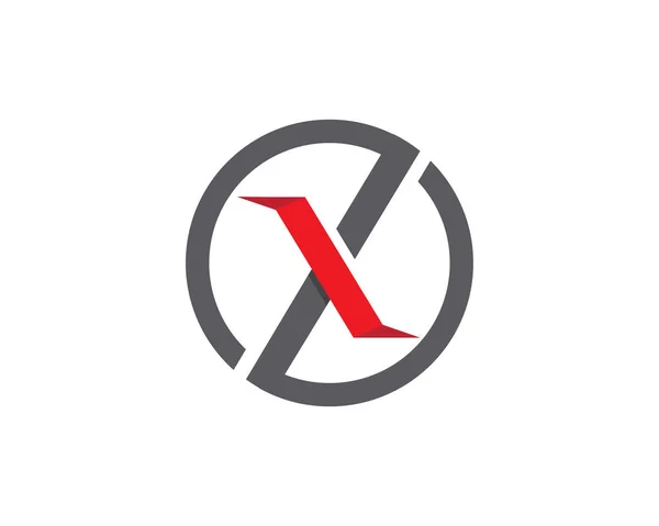 Modelo de logotipo de letra X —  Vetores de Stock