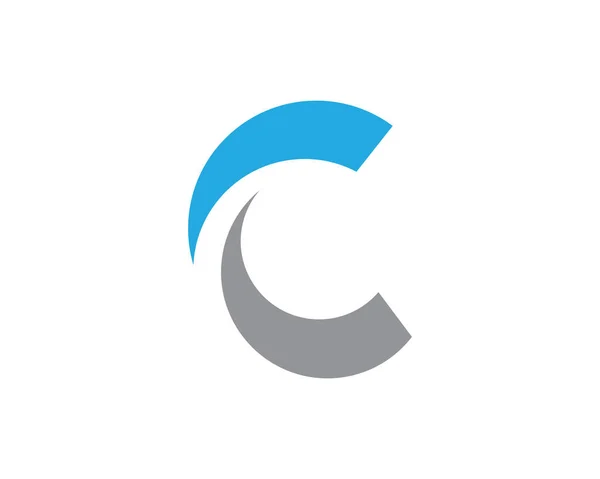 C Litera Logo Szablon wektor projekt ikona — Wektor stockowy