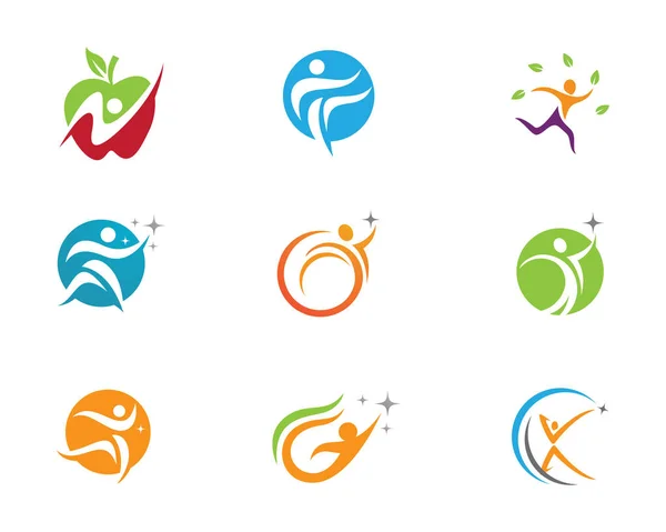 Логотип здоровой жизни — стоковый вектор