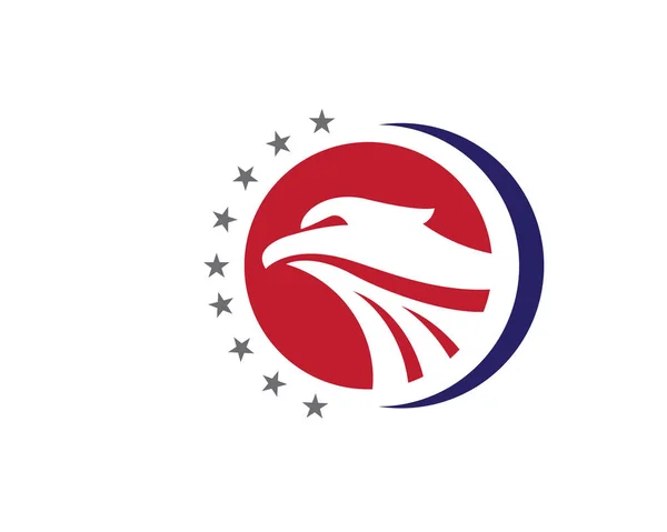 Falcon Logo šablona — Stockový vektor