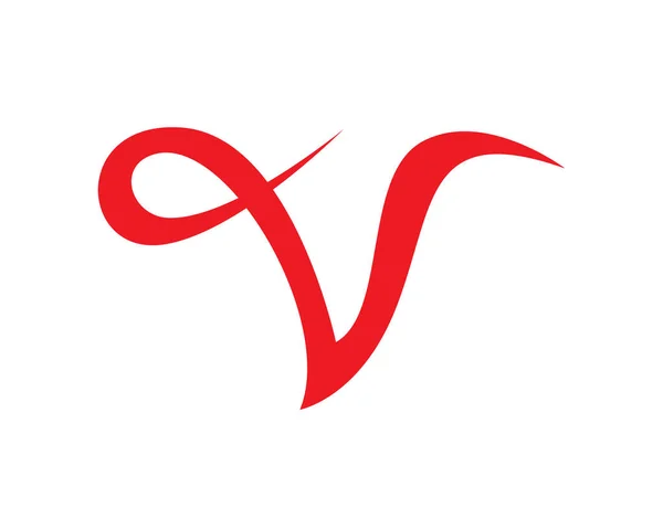 V lettera logo — Vettoriale Stock