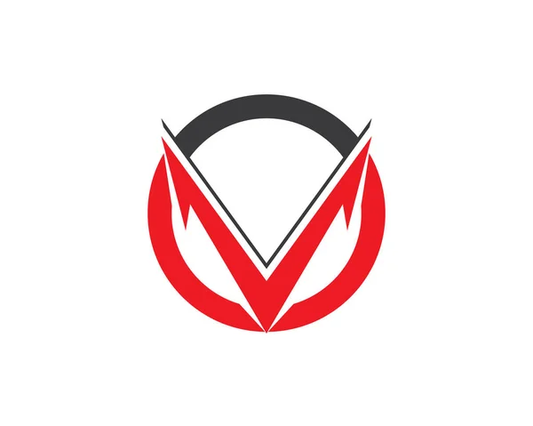 V harfi logosu — Stok Vektör