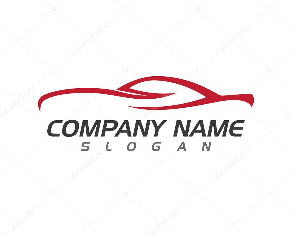 Speed Auto car Logo Template vector icon