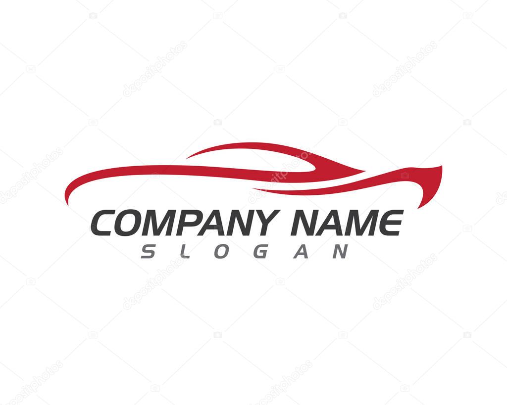 Speed Auto car Logo Template vector icon