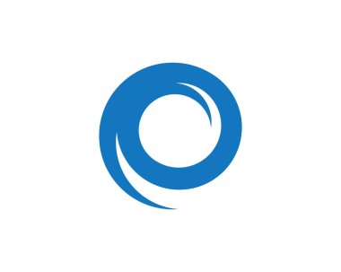 Su dalgası logo şablonu