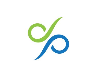 Sonsuzluk logosu ve sembol şablonu