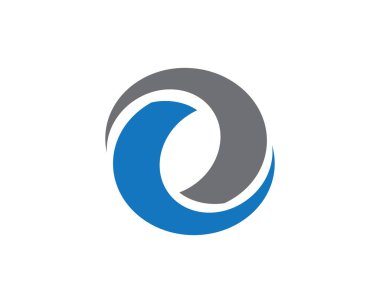 Su dalgası logo şablonu